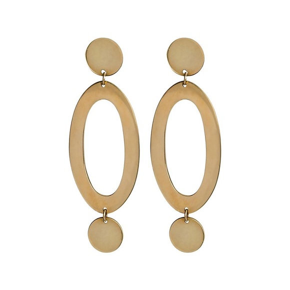 BRAND NEW Brass handmade earrings Marlo Statement Earrings - Picture 1 of 3
